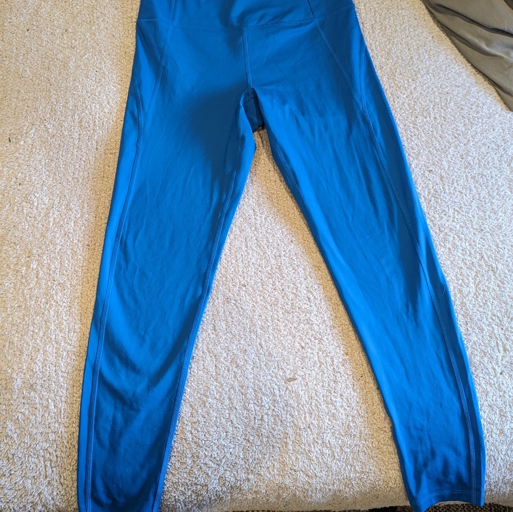 Girlfriend Collective Compressive High Rise leggings bright blue, full length
